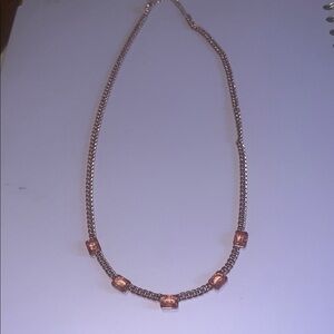 November birthday Rose Gold Necklace